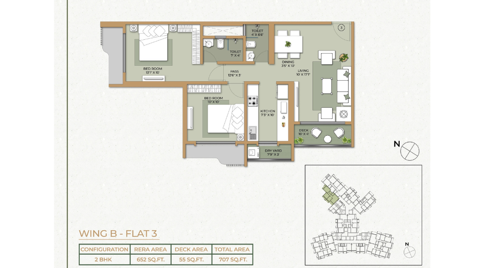 Ethics - Orovia - Floor - Plan - Wing - B - Flat  - 3